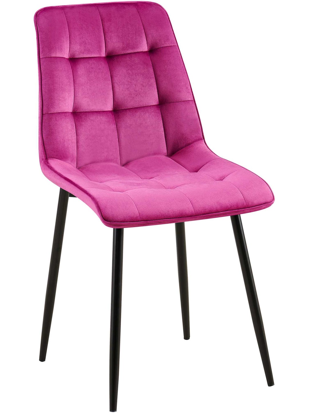 Chaise de salle à manger en velours Gifford, lilas