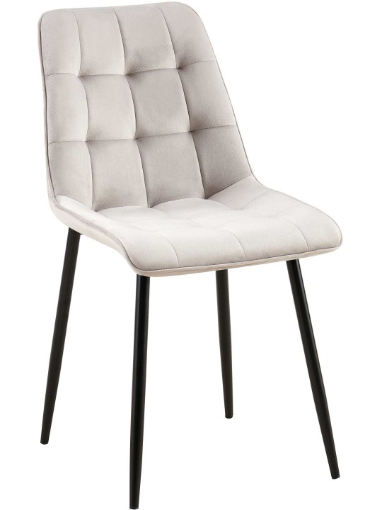 Chaise de salle à manger en velours Gifford, gris Chaise de salle à manger en velours Gifford, gris