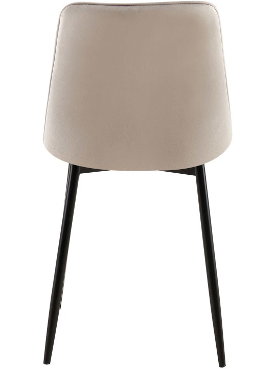 Chaise de salle à manger en velours Gifford, gris Chaise de salle à manger en velours Gifford, gris