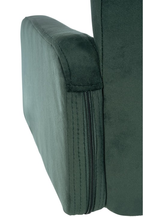 Tabouret de bar Los Angeles velours, vert foncé