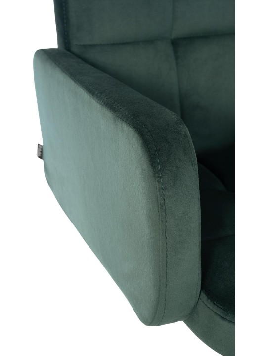 Tabouret de bar Los Angeles velours, vert foncé