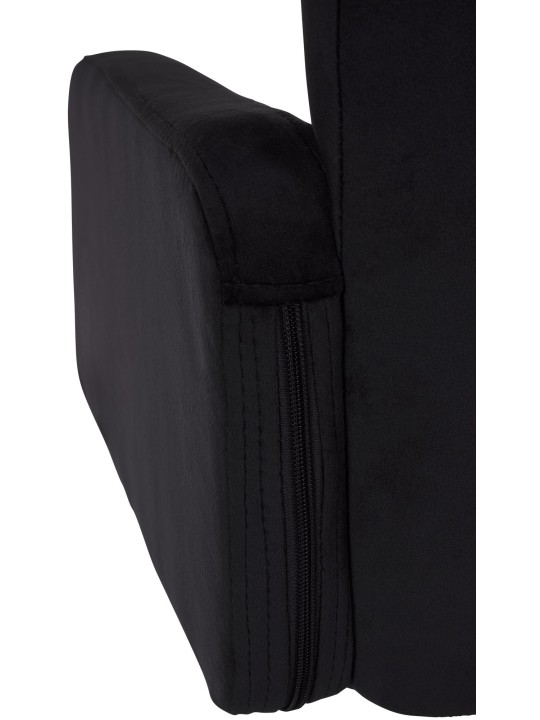 Tabouret de bar Los Angeles velours, noir