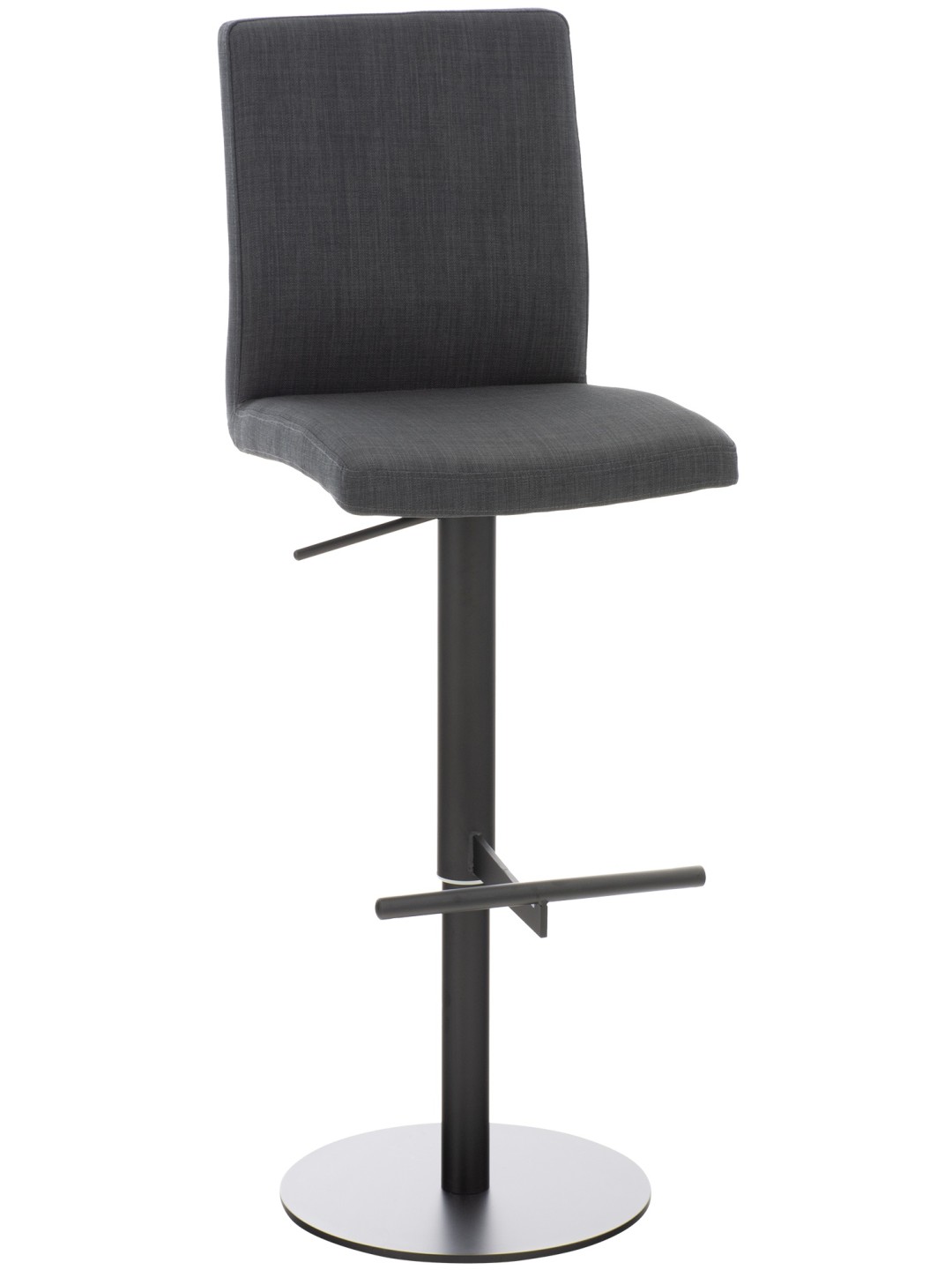 Tabouret de bar Cadix tissu, gris foncé