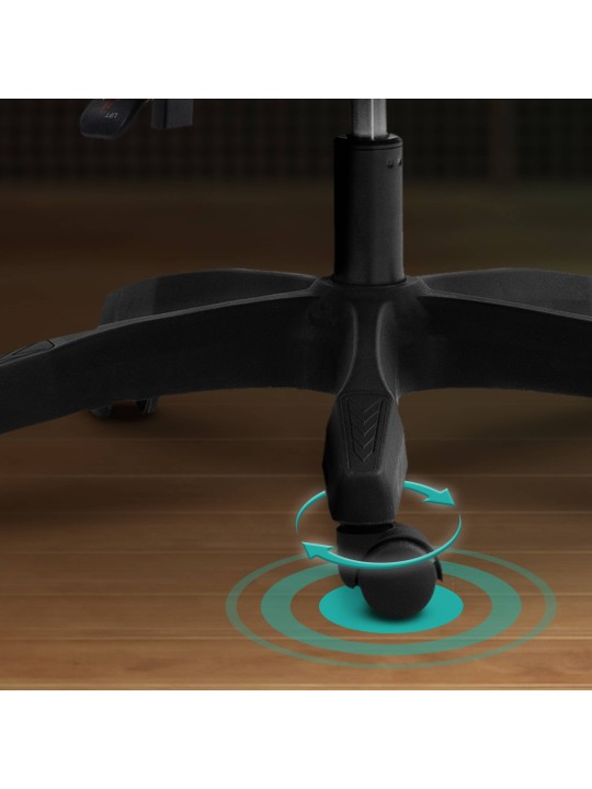 Chaise de bureau Miltona tissu, gris/noir Chaise de bureau Miltona tissu, gris/noir