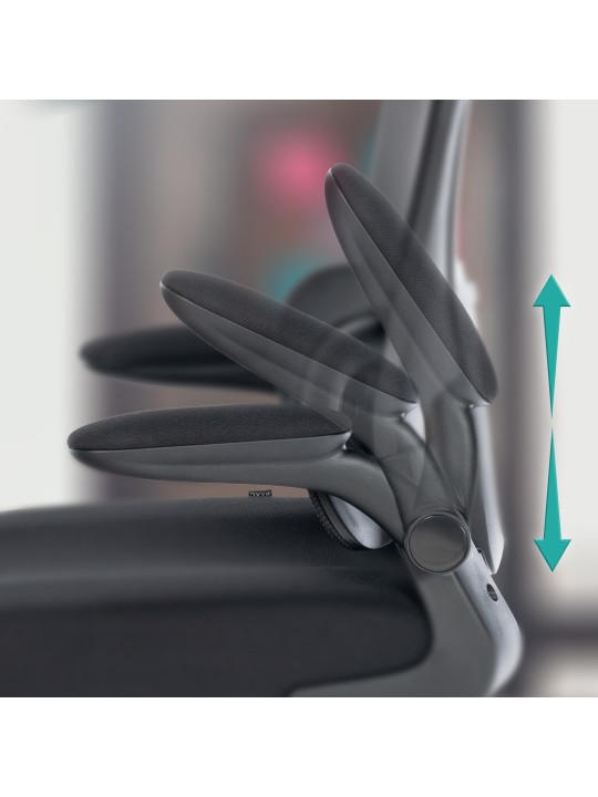 Chaise de bureau Overton, noir