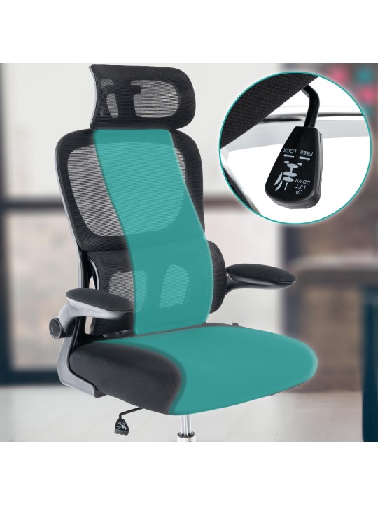 Chaise de bureau Overton, noir