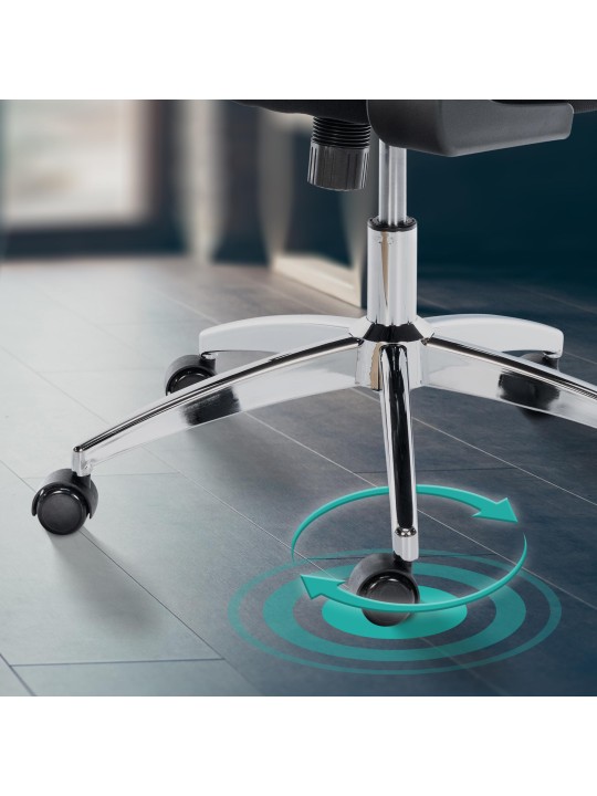 Chaise de bureau Overton, noir