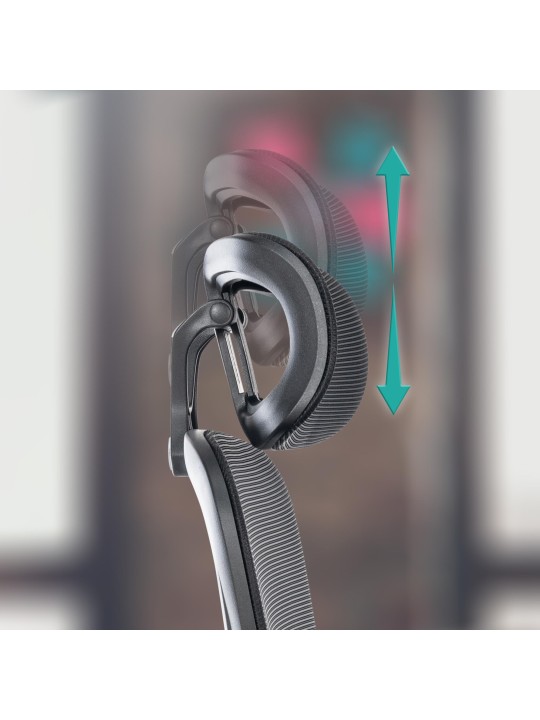 Chaise de bureau Overton, noir