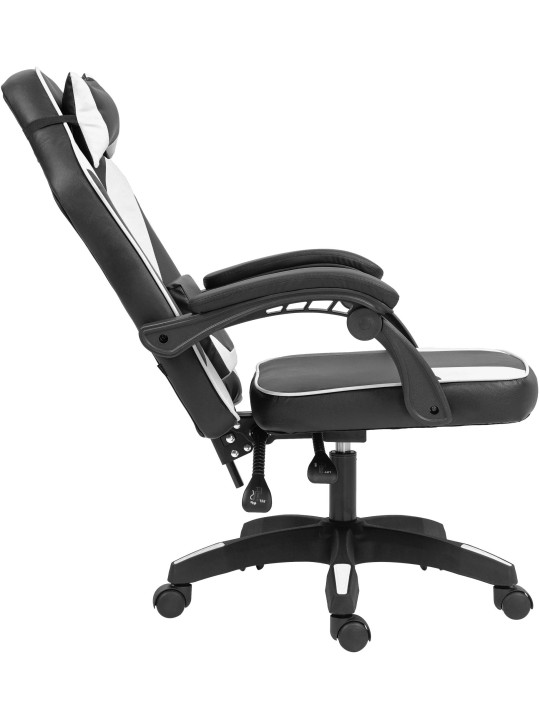 Chaise de bureau Orkney simili cuir, noir/blanc Chaise de bureau Orkney simili cuir, noir/blanc