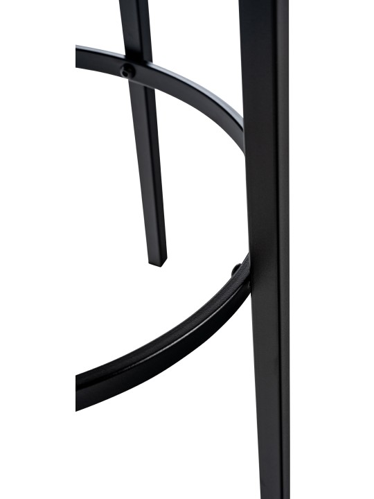 Tabouret de bar Kamari velours, gris foncé