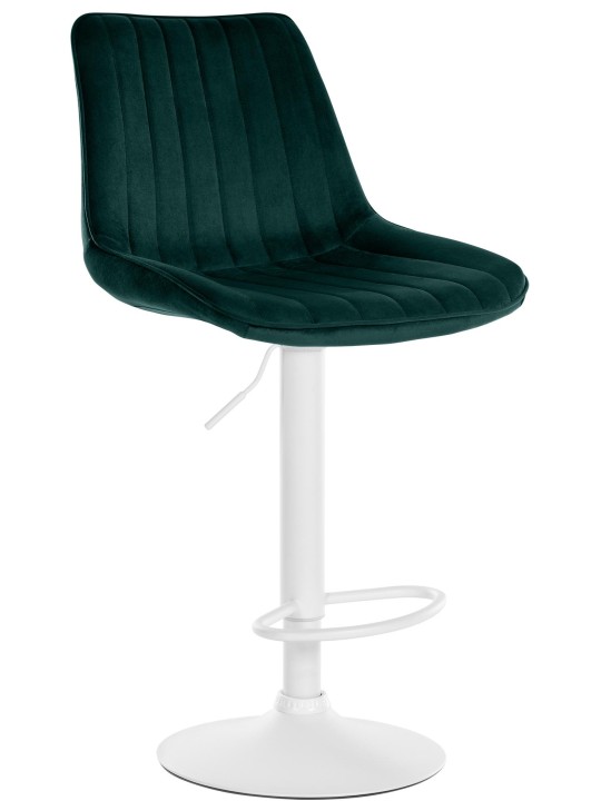 Tabouret de bar Toni velours, vert