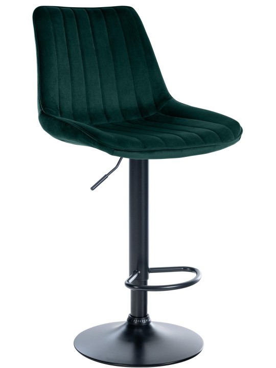 Tabouret de bar Toni velours, vert