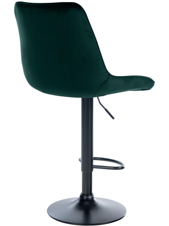 Lot de 2 tabourets de bar Toni velours, vert