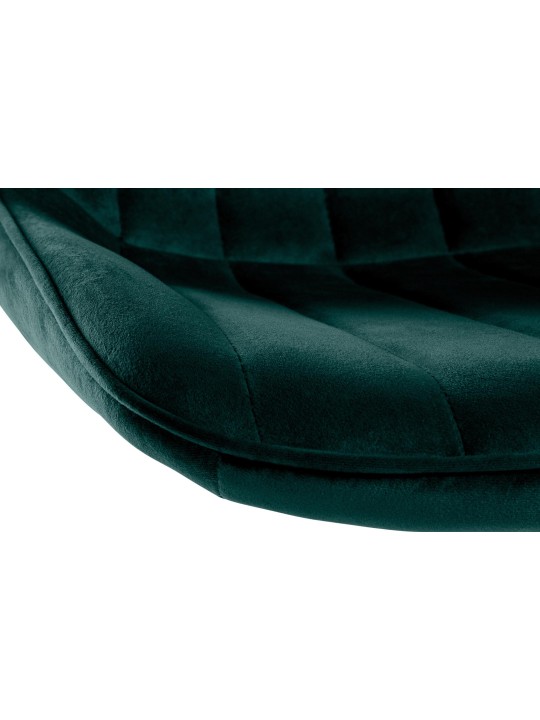 Lot de 2 tabourets de bar Toni velours, vert