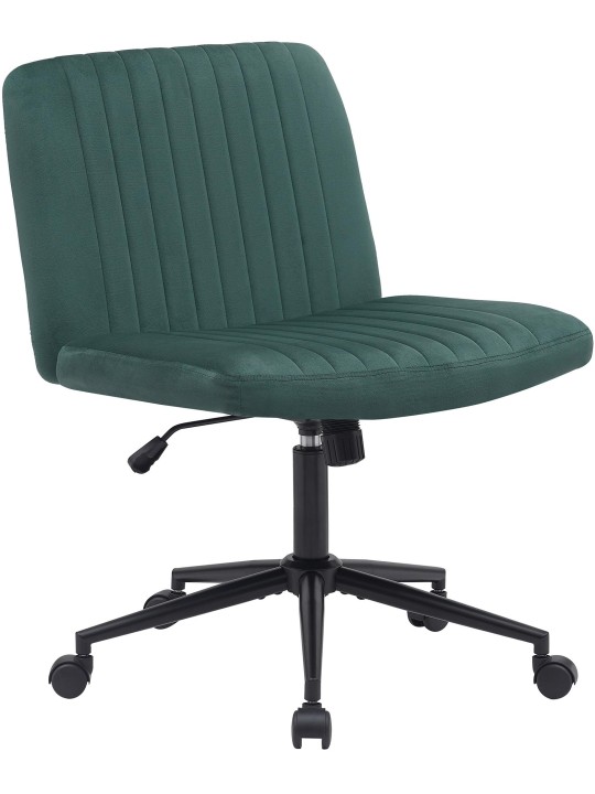 Chaise de bureau Kingman velours, vert
