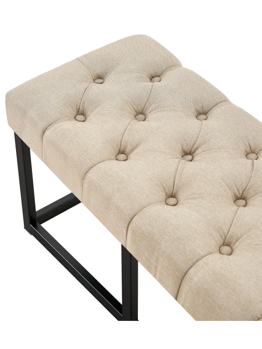 Banc Amun tissu B100, taupe