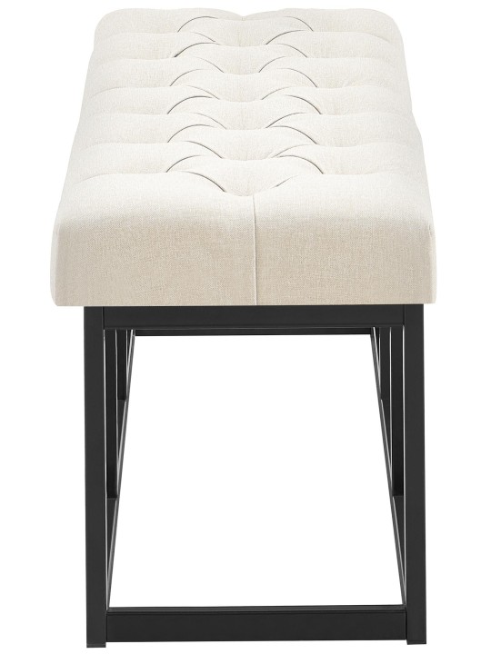 Banc Amun tissu B100, crème