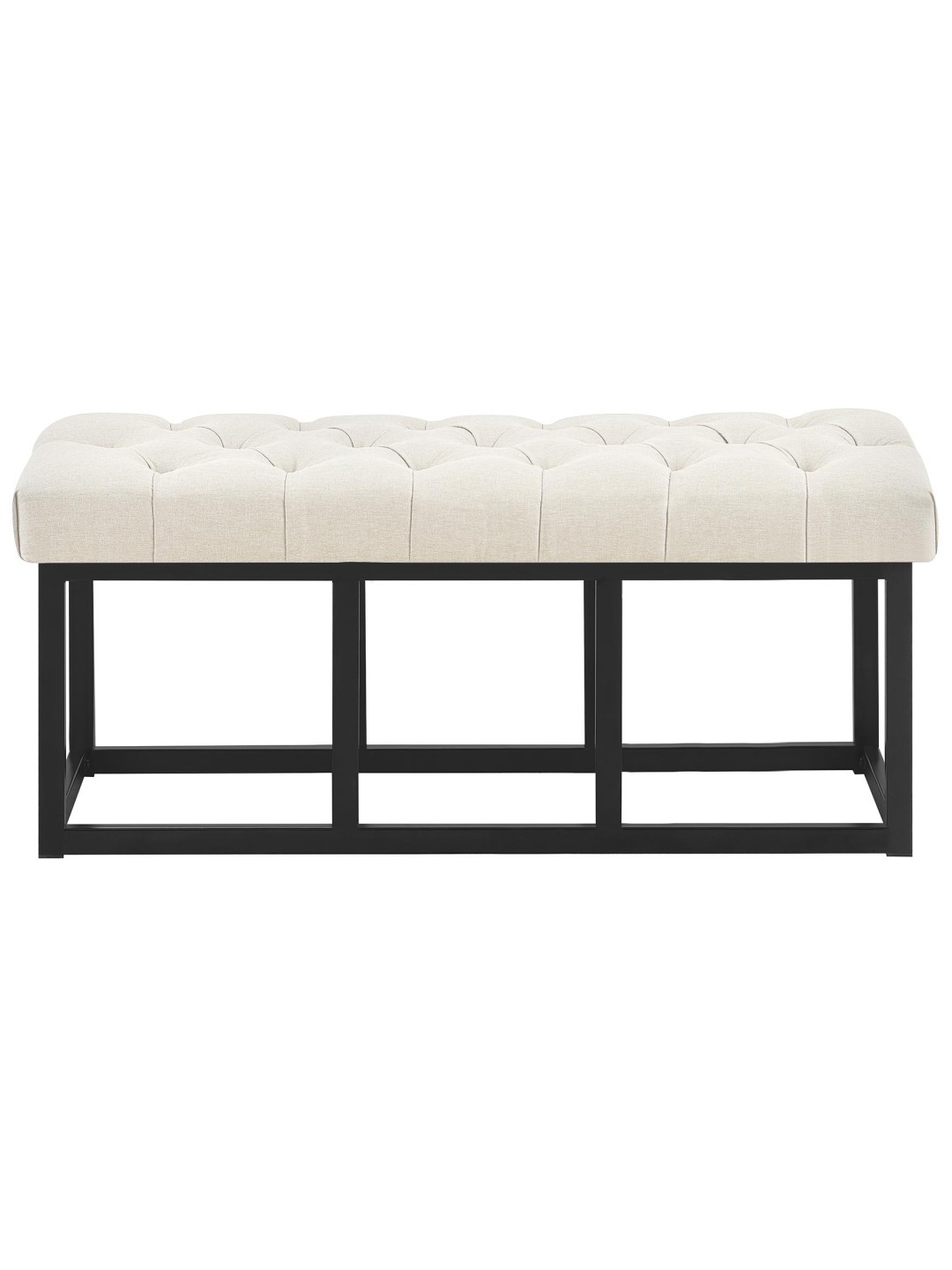 Banc Amun tissu B100, crème