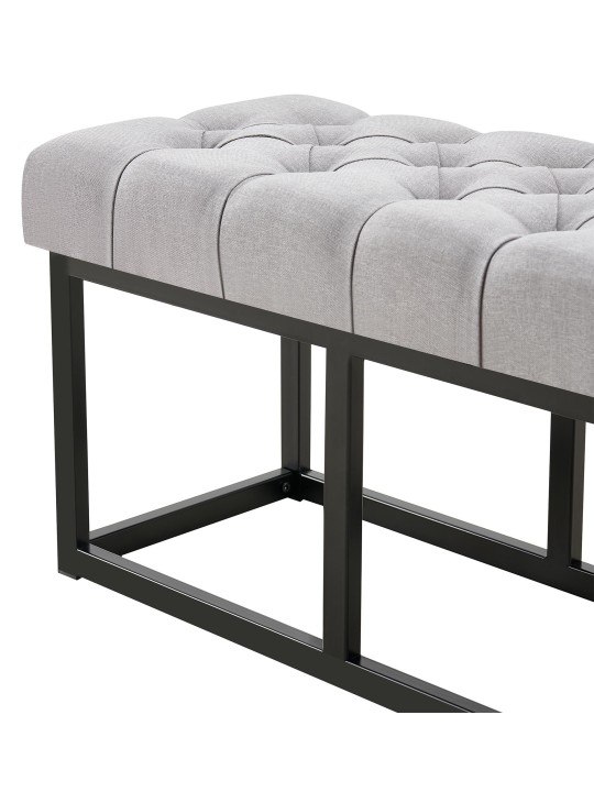 Banc Amun tissu B100, gris