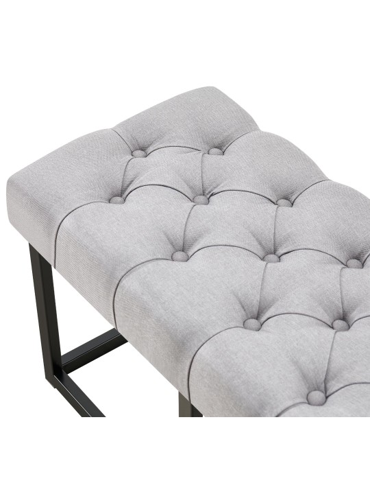 Banc Amun tissu B120, gris
