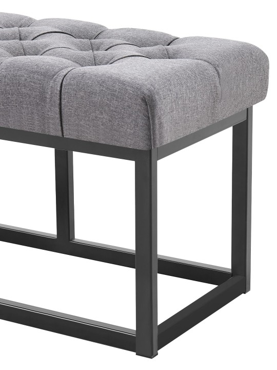 Banc Amun tissu B120, gris foncé