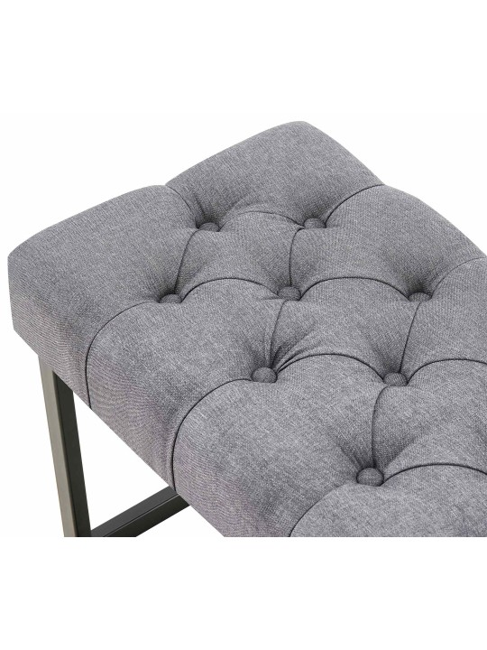 Banc Amun tissu B120, gris foncé