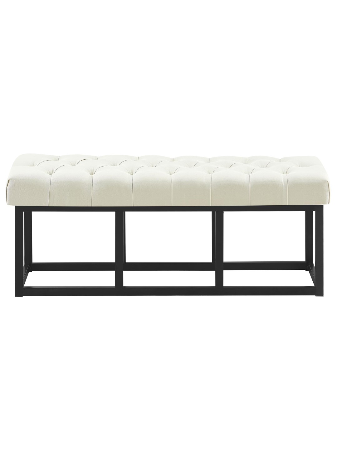 Banc Amun tissu B120, crème
