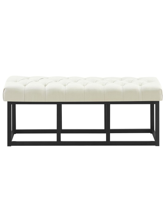 Banc Amun tissu B120, crème