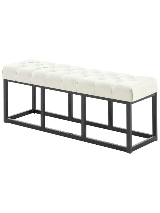 Banc Amun tissu B120, crème