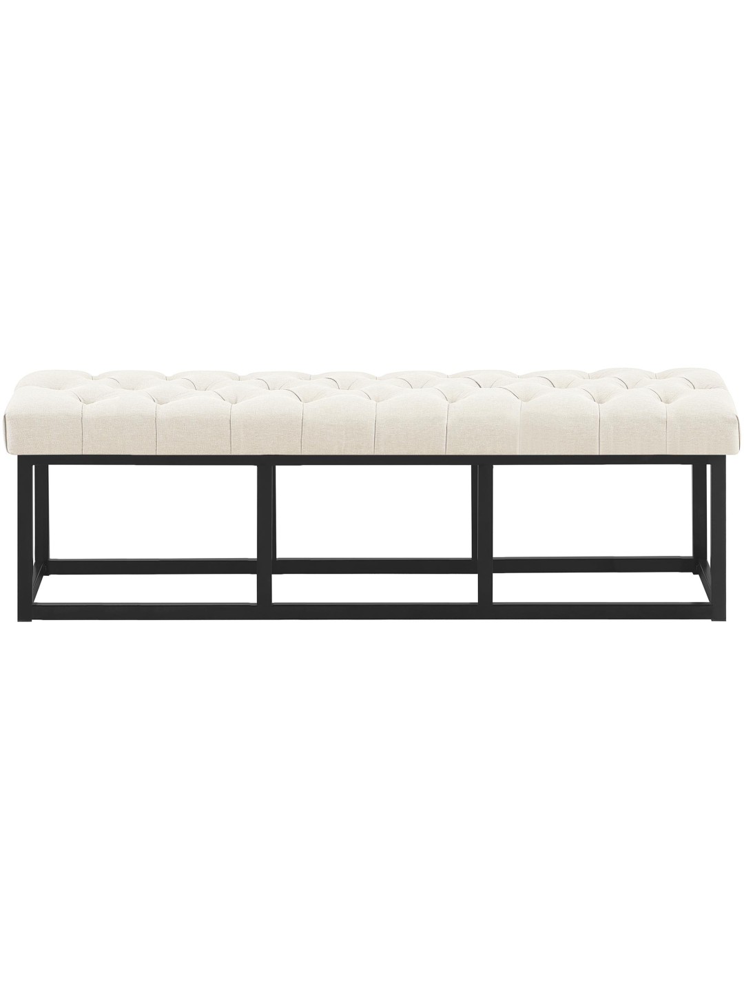 Banc Amun tissu B150, crème