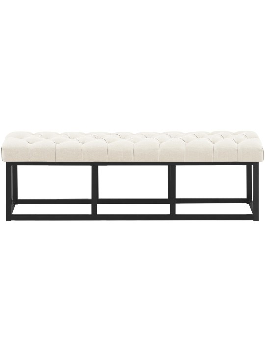Banc Amun tissu B150, crème