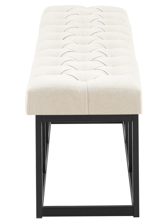 Banc Amun tissu B150, crème