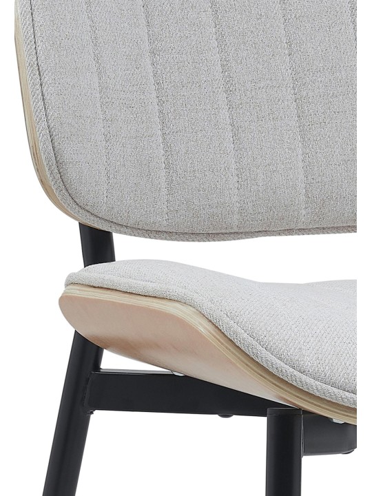 Chaise visiteur Tiffin tissu, naturel/crème