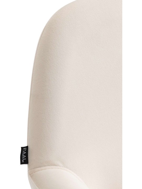 Tabouret de bar Braga velours, crème