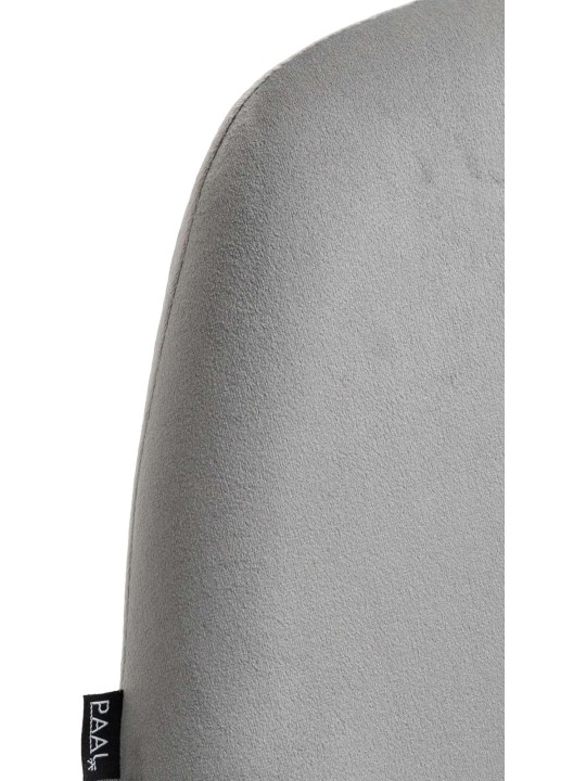 Lot de 2 tabourets de bar Braga velours, gris Lot de 2 tabourets de bar Braga velours, gris