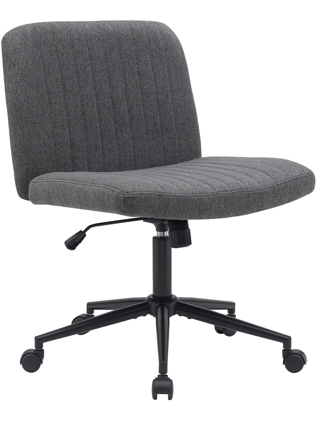 Chaise de bureau tissu Kingman, gris foncé