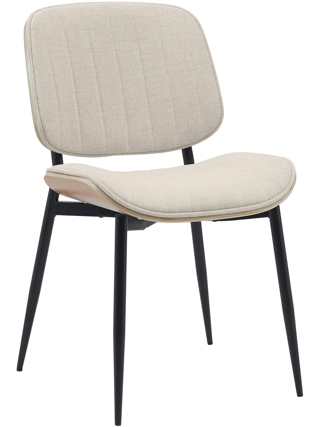 Chaise visiteur Tiffin tissu, naturel/crème