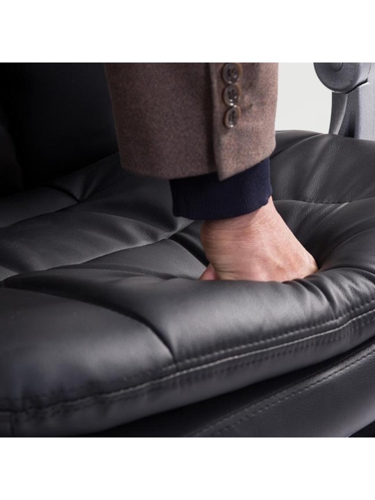 Chaise de bureau XL Troy, noir