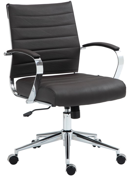 Chaise de bureau Oakland en cuir véritable, brun Chaise de bureau Oakland en cuir véritable, brun