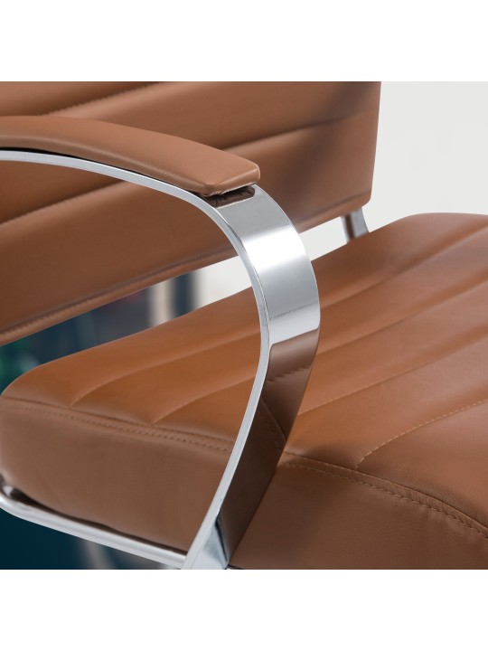 Chaise de bureau Oakland simili cuir, brun clair Chaise de bureau Oakland simili cuir, brun clair