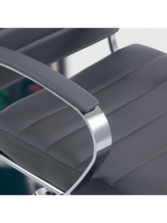 Chaise de bureau Oakland simili cuir, gris Chaise de bureau Oakland simili cuir, gris