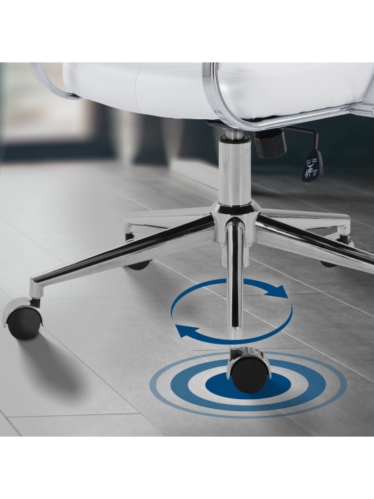 Chaise de bureau Oakland simili cuir, blanc Chaise de bureau Oakland simili cuir, blanc