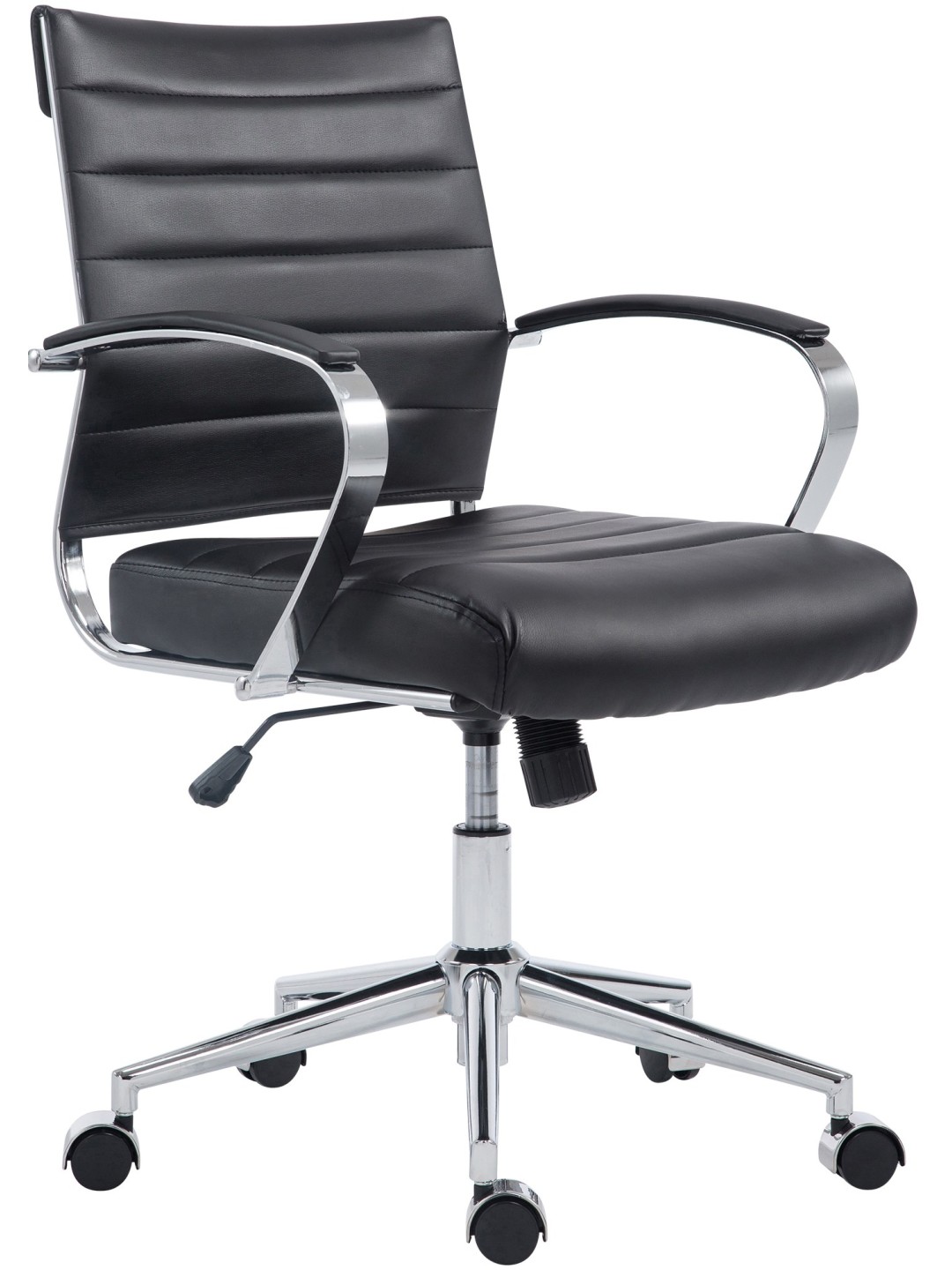 Chaise de bureau Oakland simili cuir, noir