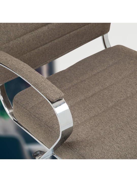 Chaise de bureau Oakland tissu, taupe