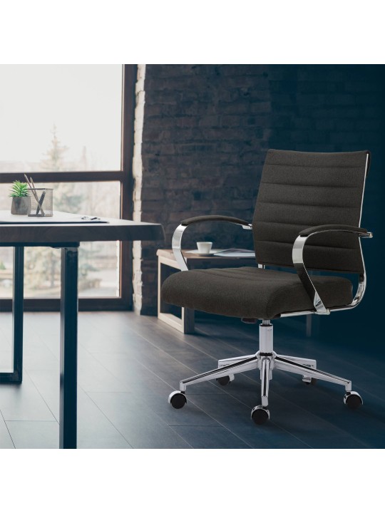 Chaise de bureau Oakland tissu, gris foncé Chaise de bureau Oakland tissu, gris foncé