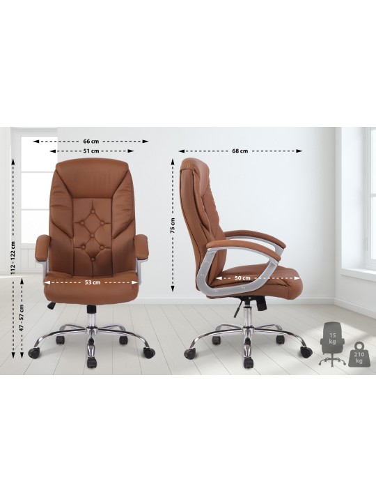 Chaise de bureau BIG Rodeo, brun clair Chaise de bureau BIG Rodeo, brun clair