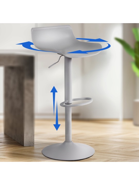 Tabouret de bar Aveiro, gris