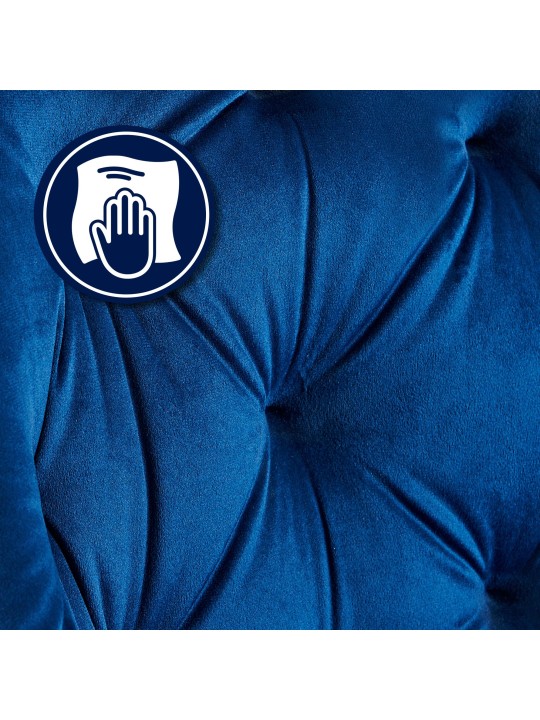 Lot de 2 chaises de salle à manger Cassis, bleu