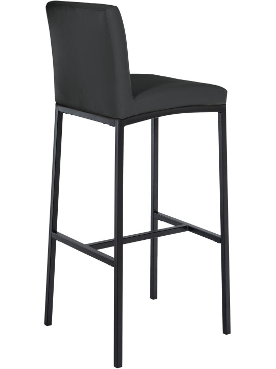 Tabouret de bar Freeport simili cuir B, gris foncé