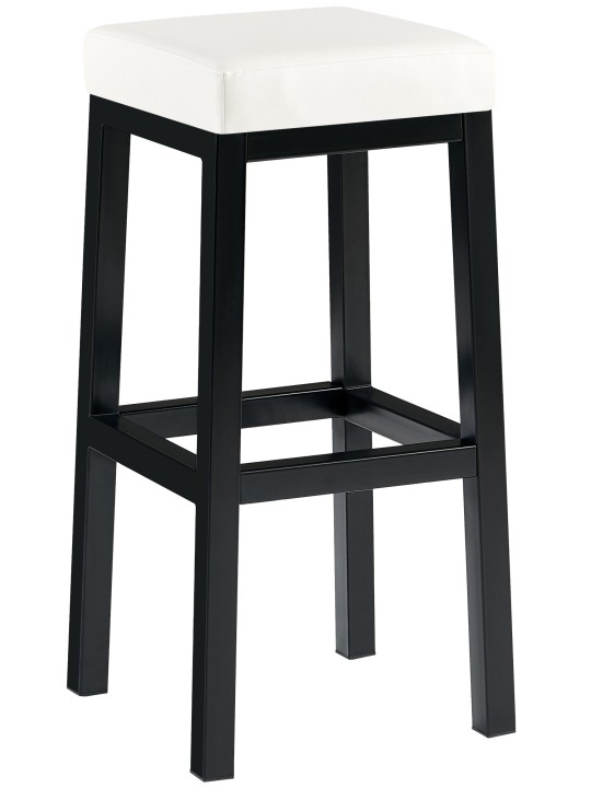 Tabouret de bar Taylor B85 simili cuir, blanc Tabouret de bar Taylor B85 simili cuir, blanc
